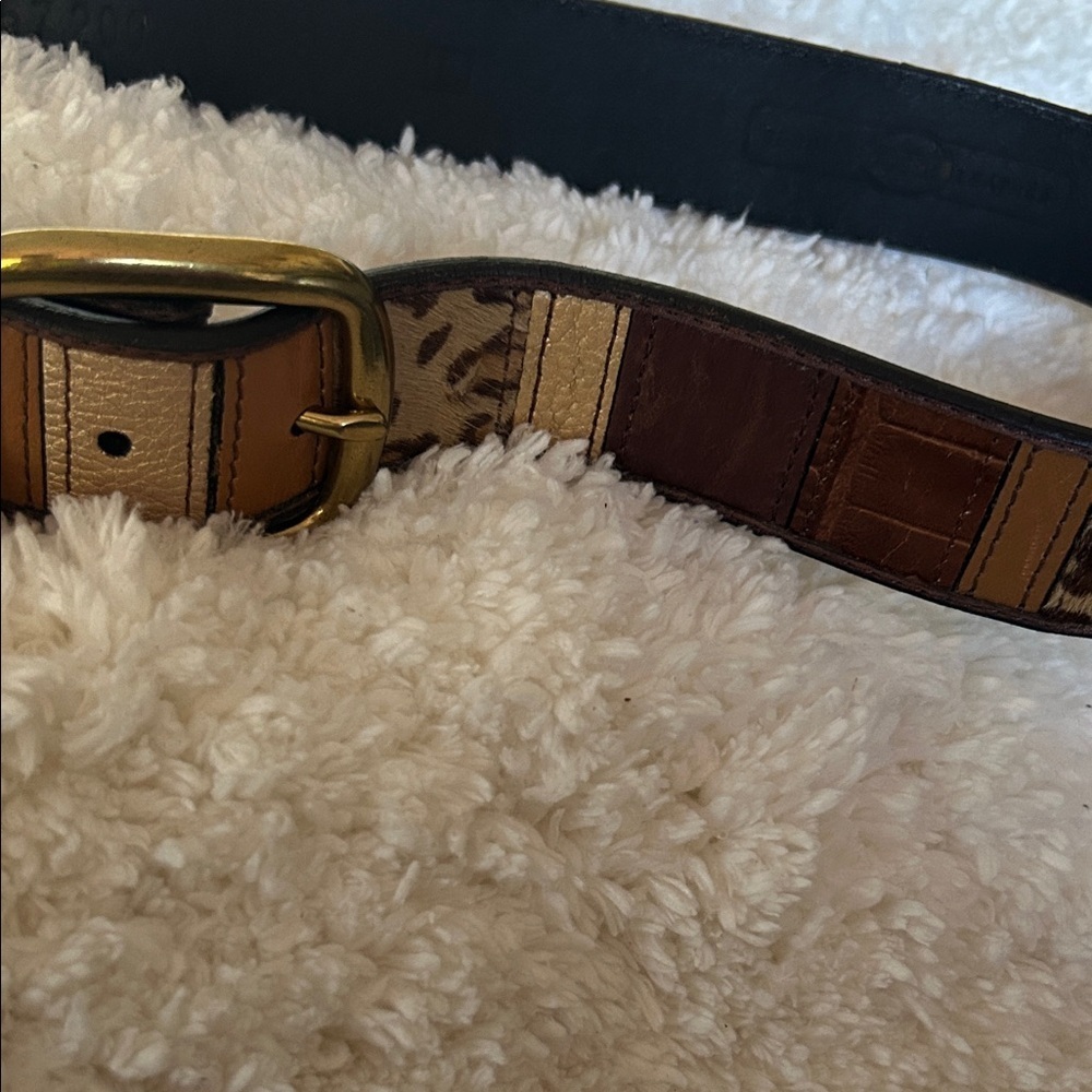 Fossil Women's Multicolor Leather Belt - Picture 2 of 5